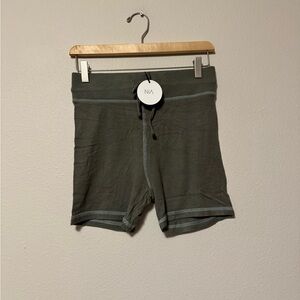 NWT NIA Olive Athletic Shorts